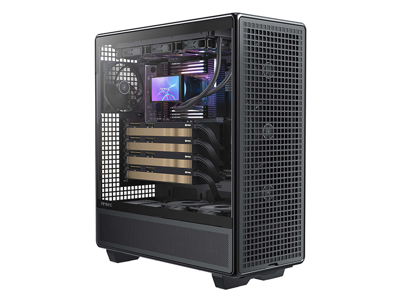 ビデオカードを4枚搭載したイメージ