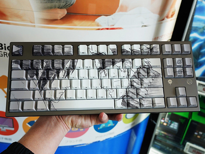 「NARUTO-ナルト- 疾風伝 | AMICIS ゲーミングキーボード 80HE 英語配列 Premium Edition」