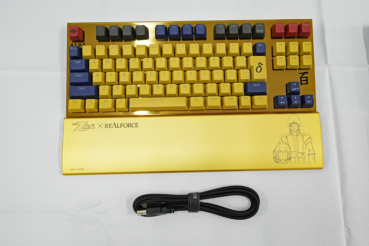 REALFORCE × 機動戦士Zガンダム GX1 Plus Keyboard 百式モデル
