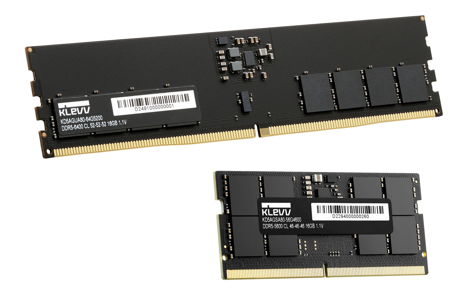 オーバークロックメモリを取り上げる企画なので今回は触れないが、KLEVVブランドからはUDIMM/SO-DIMMおよびCU-DIMM/CSO-DIMMの定格仕様メモリもラインナップしている