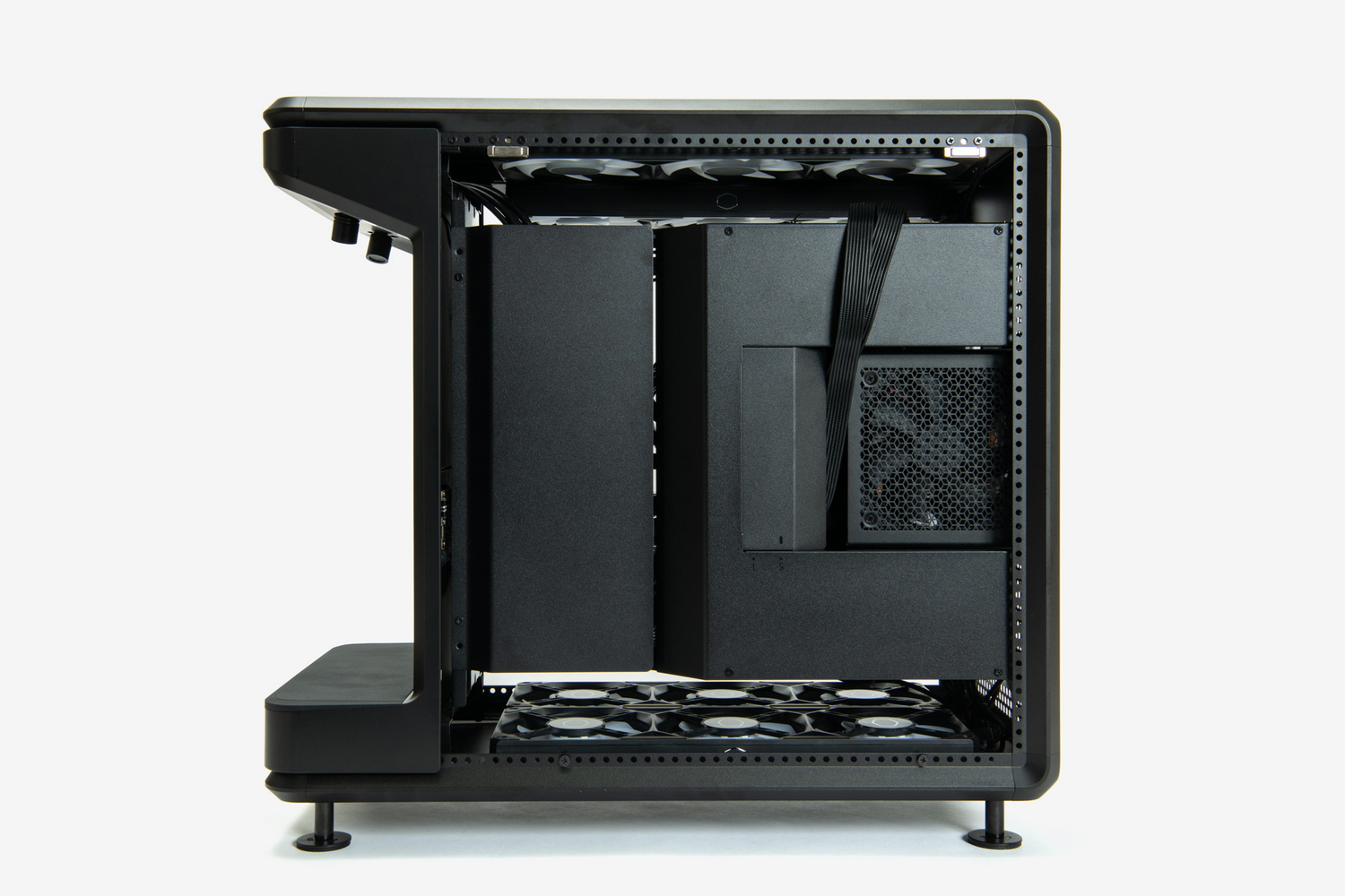 組み込み完了後の裏面配線側の全景