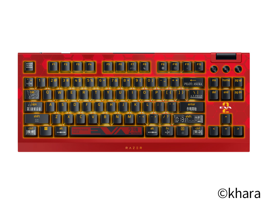 BlackWidow V4 TKL HyperSpeed – EVANGELION（EVA-02）Edition ©khara