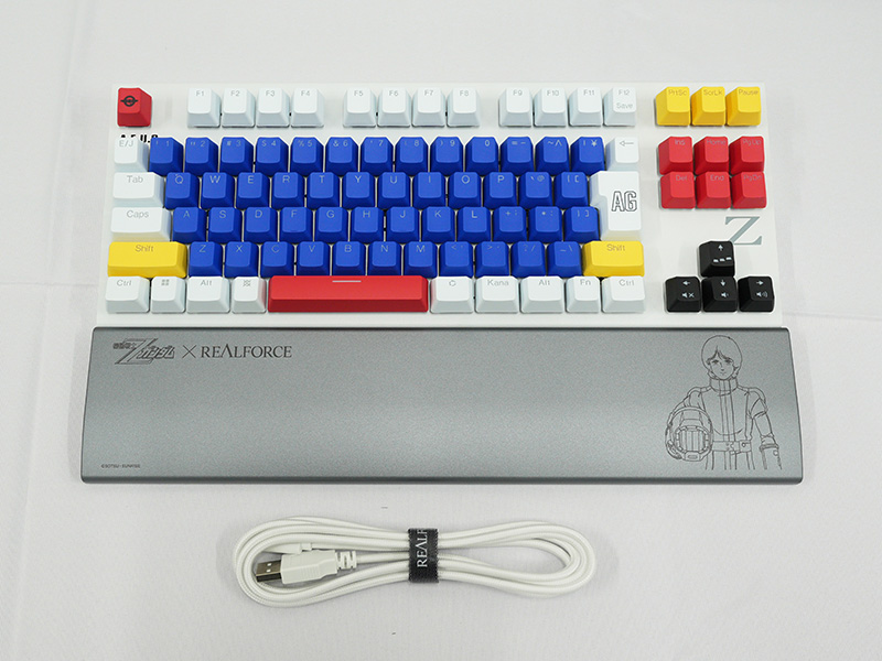 「REALFORCE × 機動戦士Zガンダム GX1 Plus Keyboard Zガンダムモデル」