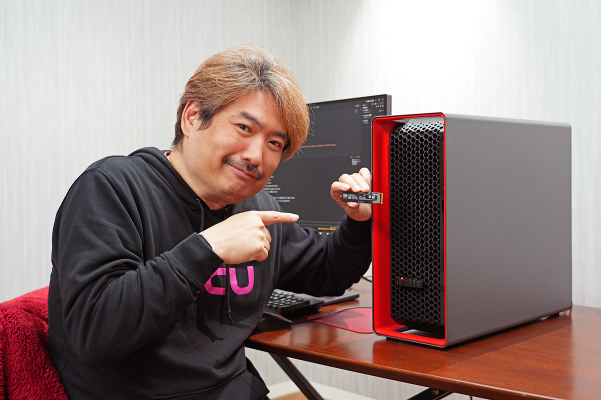 実際にテストしてもらった結果から、「AI用途でも9100 PROはかなり強いSSDだ！」と高速性にお墨付きをもらった