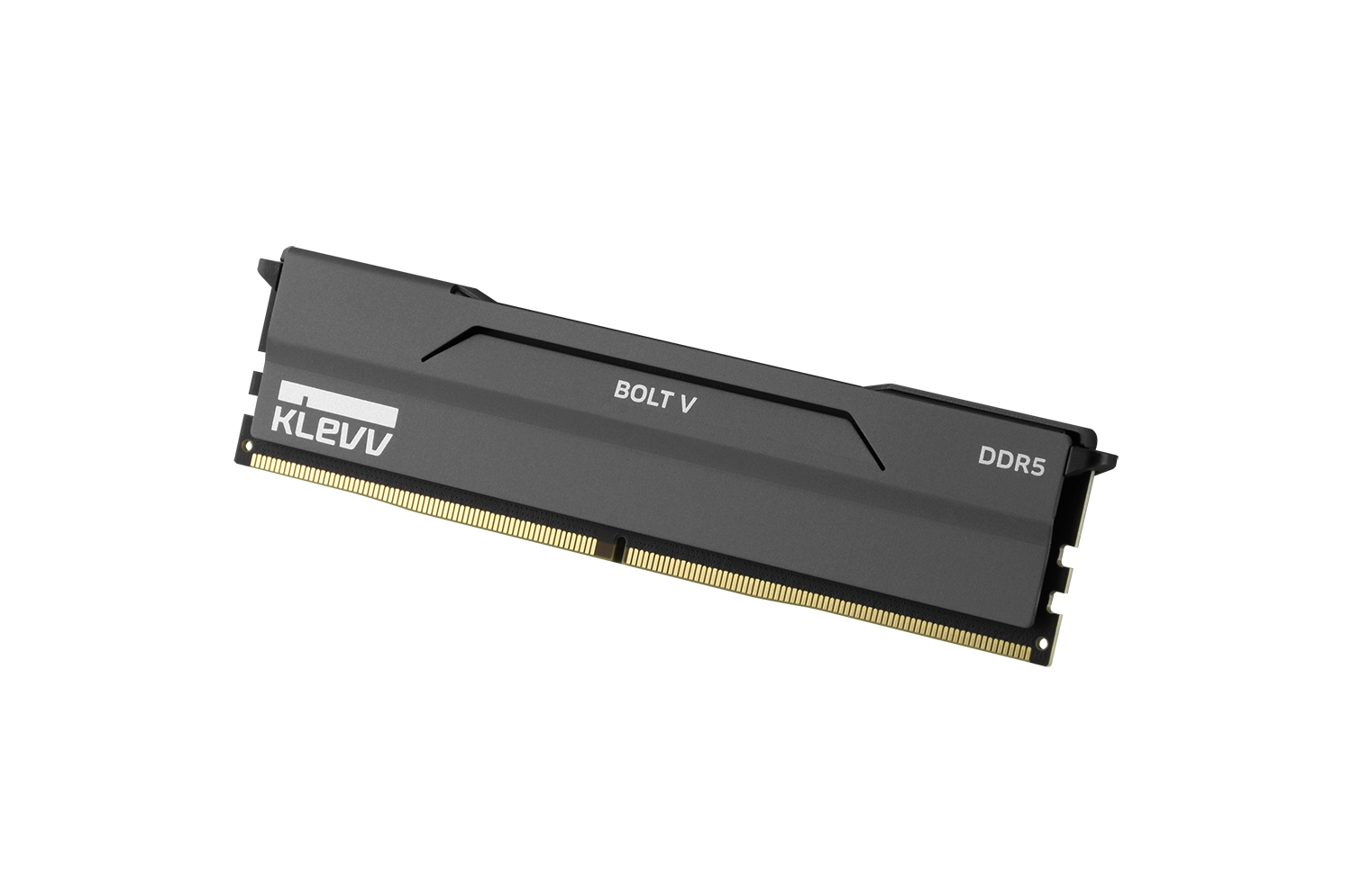 「BOLT V」。LED非搭載モデルのミドル～アッパーミドル級の製品で、動作クロックは6,000MHz～7,200MHzの4種類と、オーバークロックメモリとしての基礎能力が高い。外観はシャープかつシンプルで、高さも34mmに抑える。カラーはチャコールグレーとプアホワイトの2色