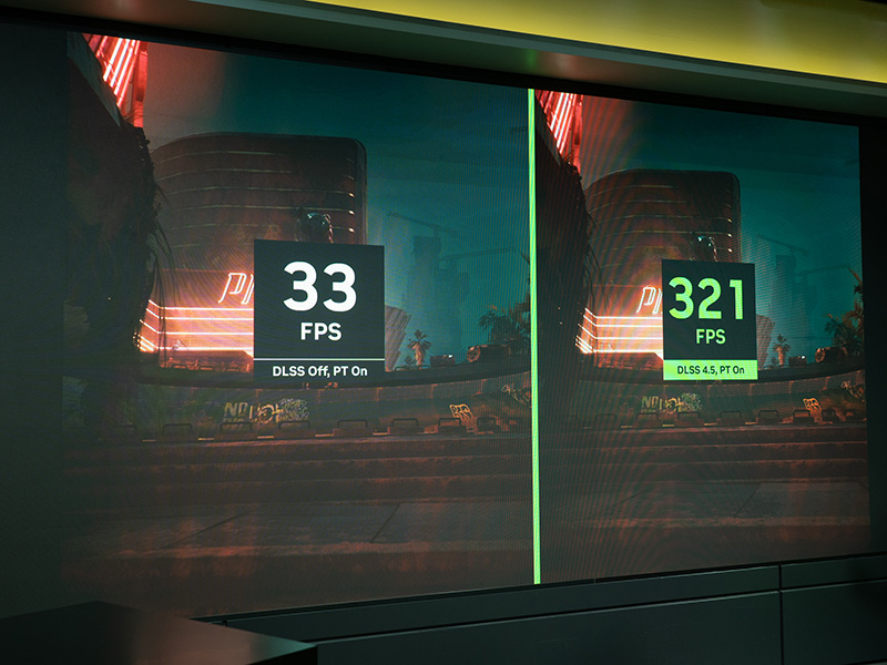 DLSS 4.5有効/無効時のFPS比較