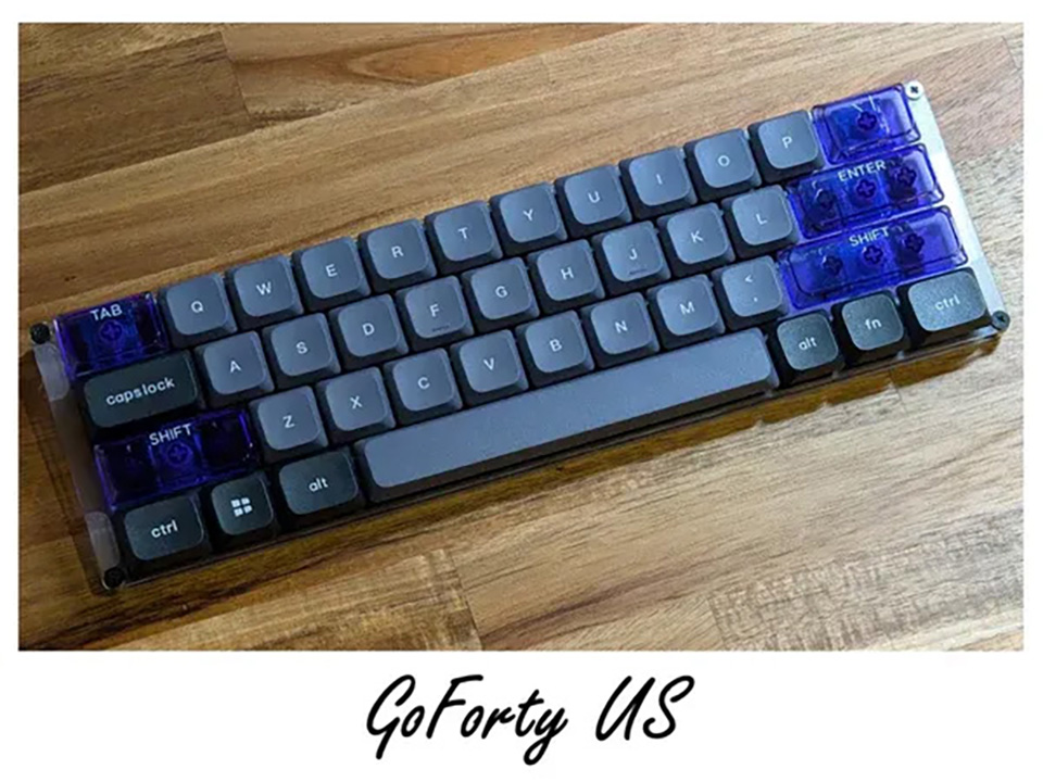Go Forty 40%キーボード　自作キーボード 40%キーボードコンセプト「GoForty」を解説するよ！ - 自作キーボード