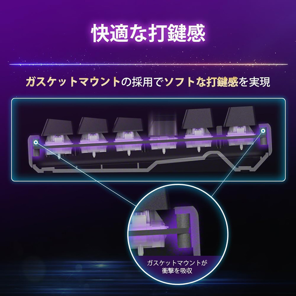 ソニー INZONEのゲーミングキーボード「KBD-H75」に日本語配列モデル