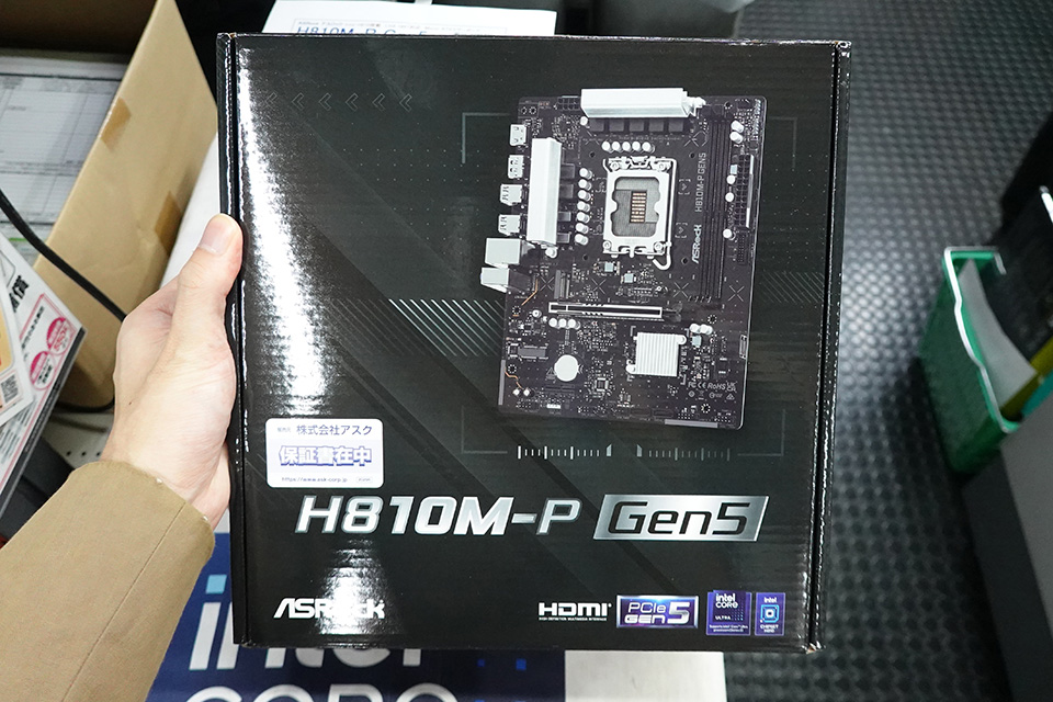ASRockのCore Ultra対応microATXマザー「H810M-P Gen5」が登場 - AKIBA