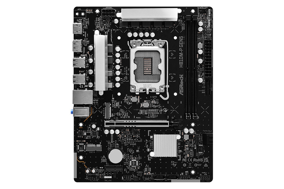 ASRockのCore Ultra対応microATXマザー「H810M-P Gen5」が登場 - AKIBA