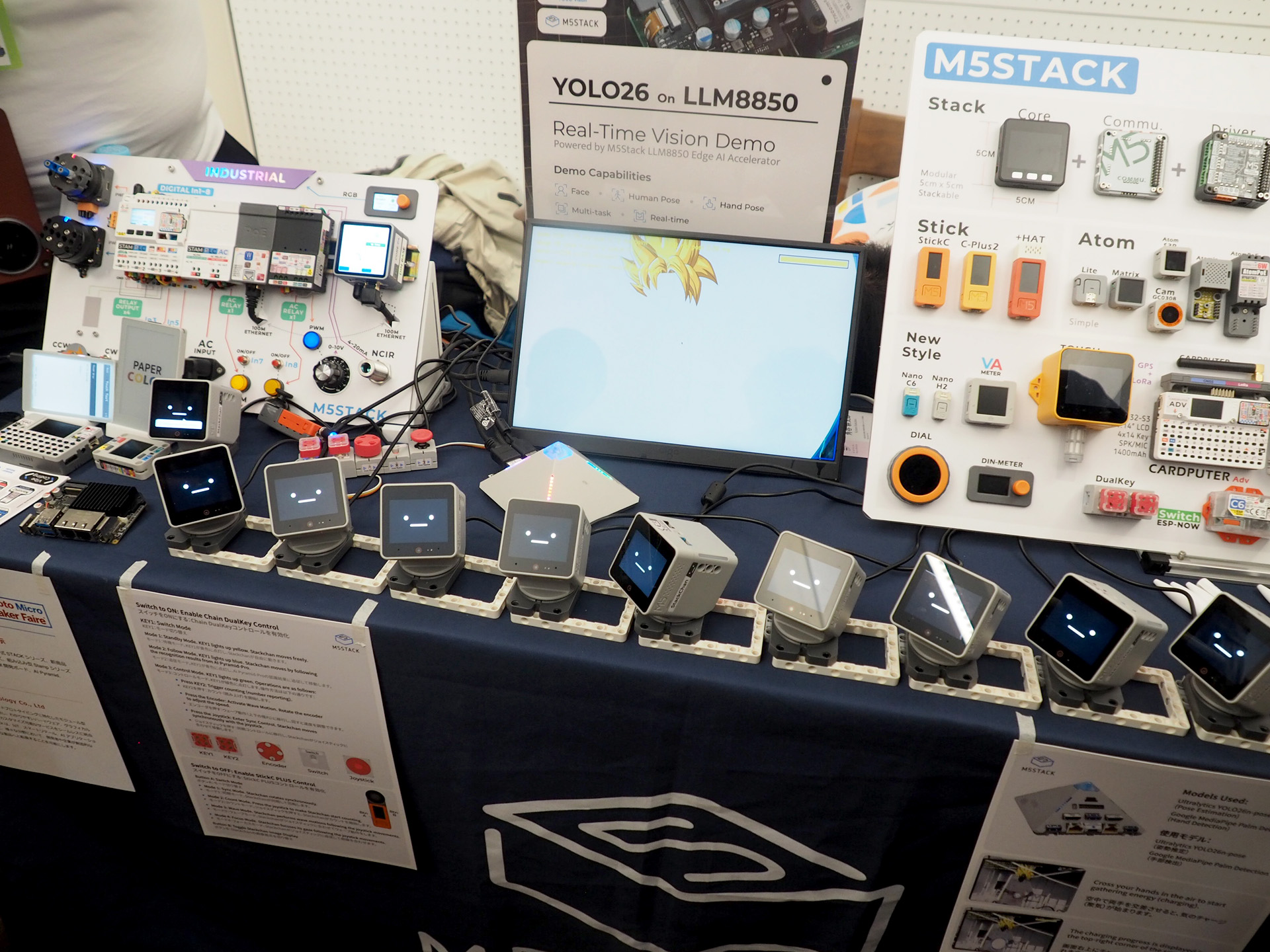 さまざまな製品を展示していたM5Stackのブース