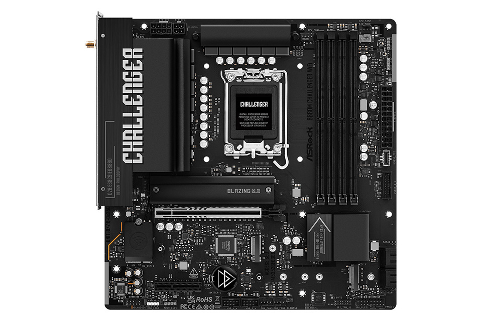 ASRockのCore Ultra対応microATXマザー「B860M Challenger WiFi」が