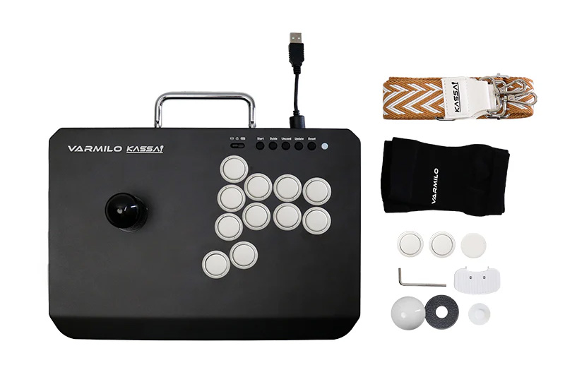 巻取りUSBケーブル内蔵のラピトリ対応アケコン「VARMILO KASSAI」にUSB