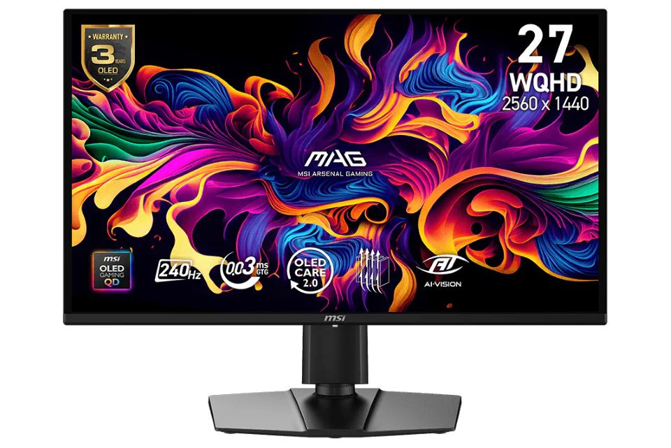 240Hz駆動の26.5インチQD-OLEDモニター「MAG 274QP QD-OLED X24」がMSI