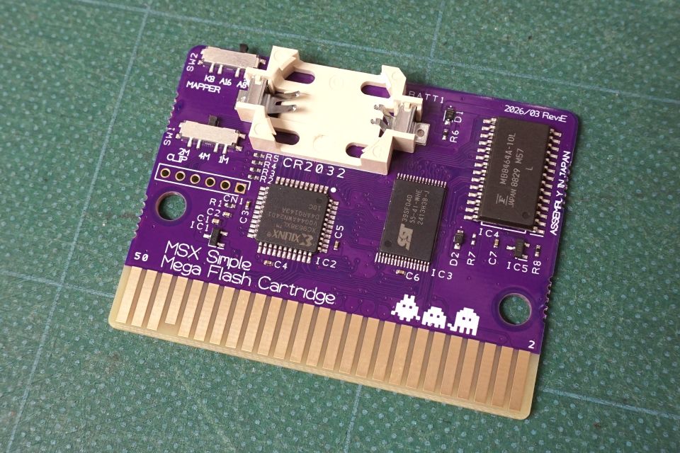 MSX くりぃむレモン ROMカートリッジのみ MSX用4メガビットROMカセット「Simple Mega Flash Cartridge」が店頭