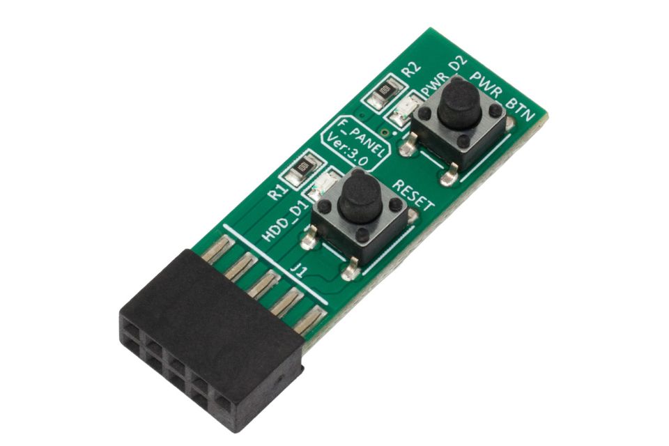 マザーボードの動作確認などに便利なスイッチ/LED基板「KM-10」が