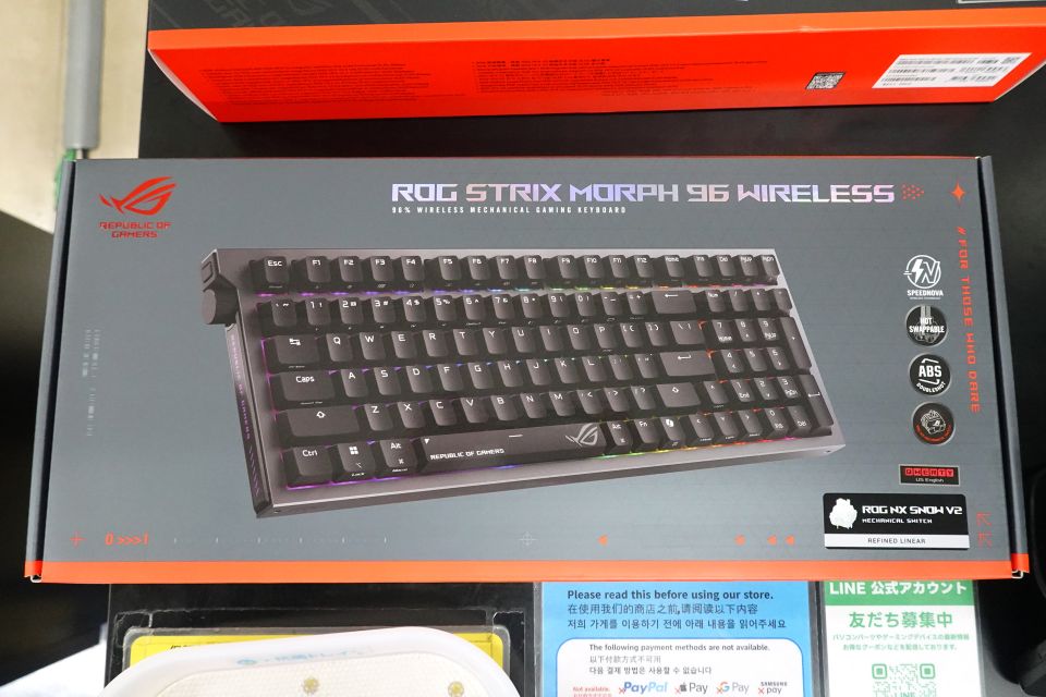 ASUSのゲーミングキーボード「ROG Strix Morph 96 Wireless」が発売