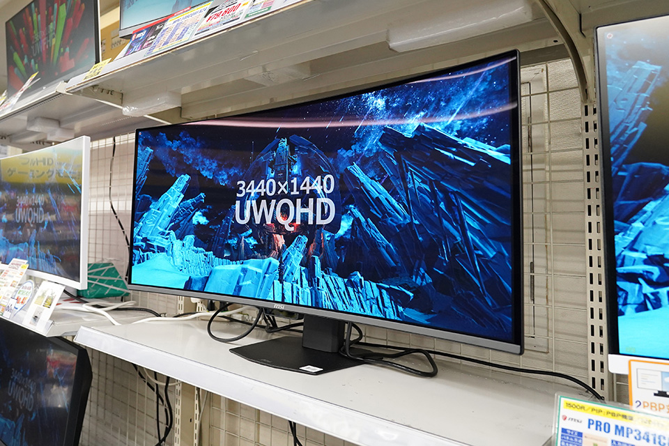 ワイドモニター 360Hz/UWQHD/QD‑OLEDパネル採用の34インチ曲面モニター「MPG 341CQR QD