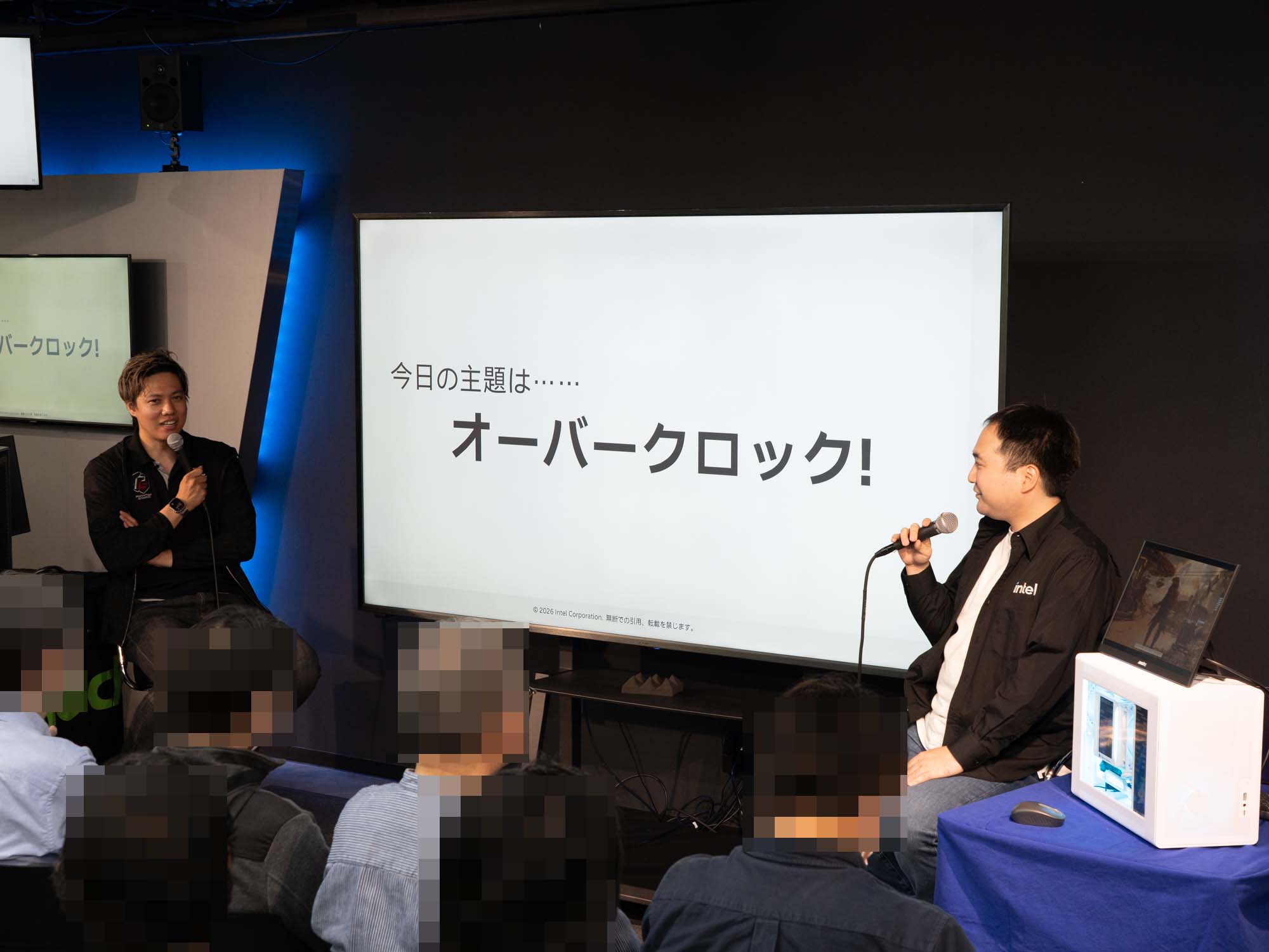 後半のセッションではいよいよオーバークロックを実演