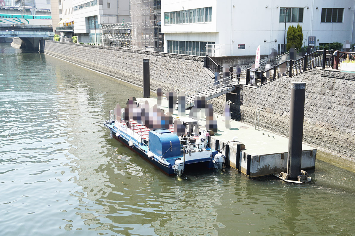 和泉橋防災船着場(5月16日撮影)