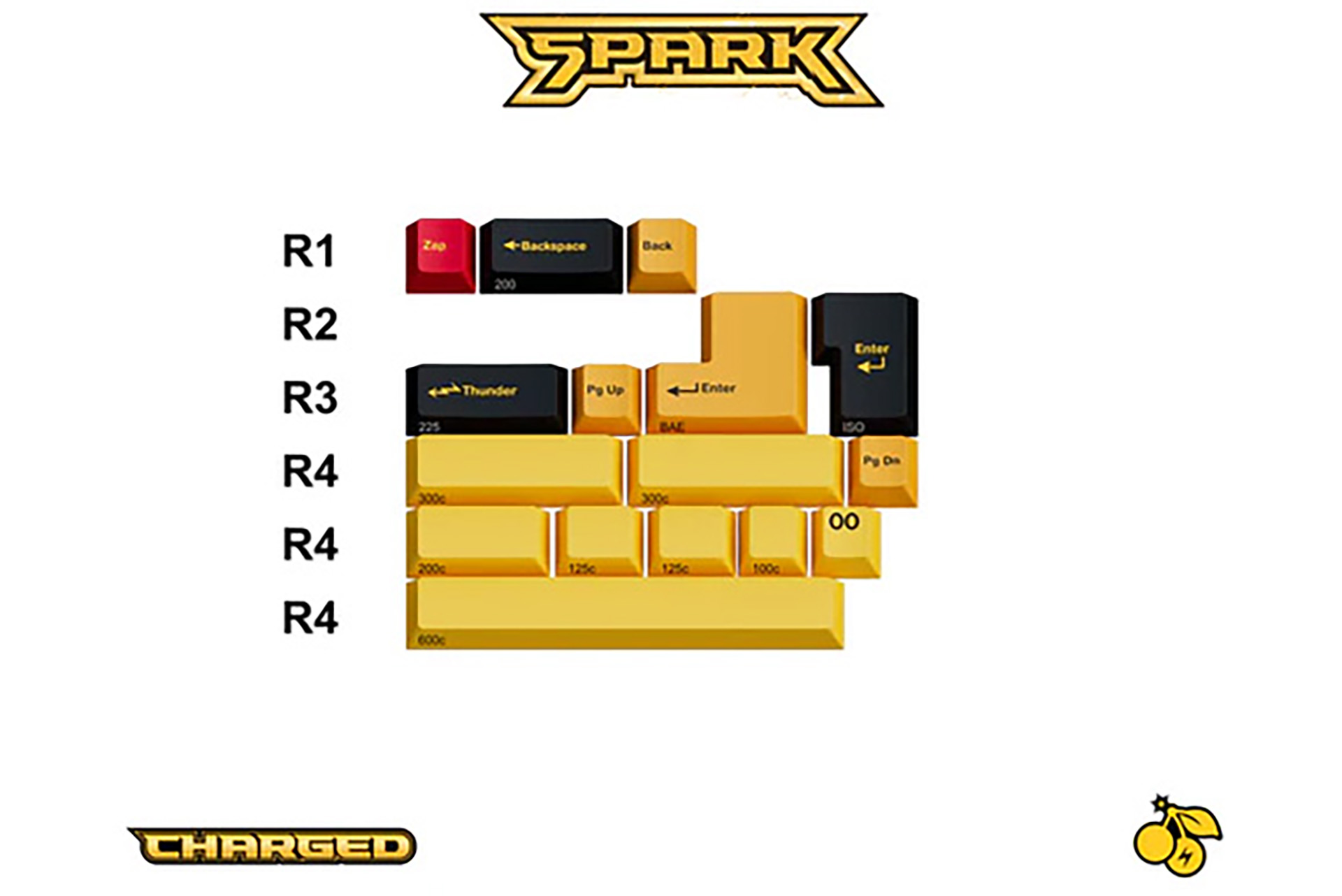 SpaceバーやEnterキーがセットになった「Extension Charged」
