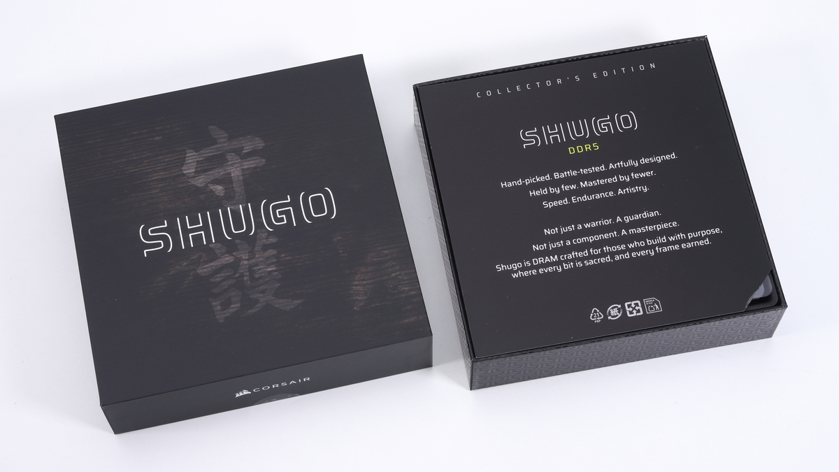 内箱のデザインを見ると、SHUGO DDR5の「SHUGO」とは「守護」のことであることがわかる
