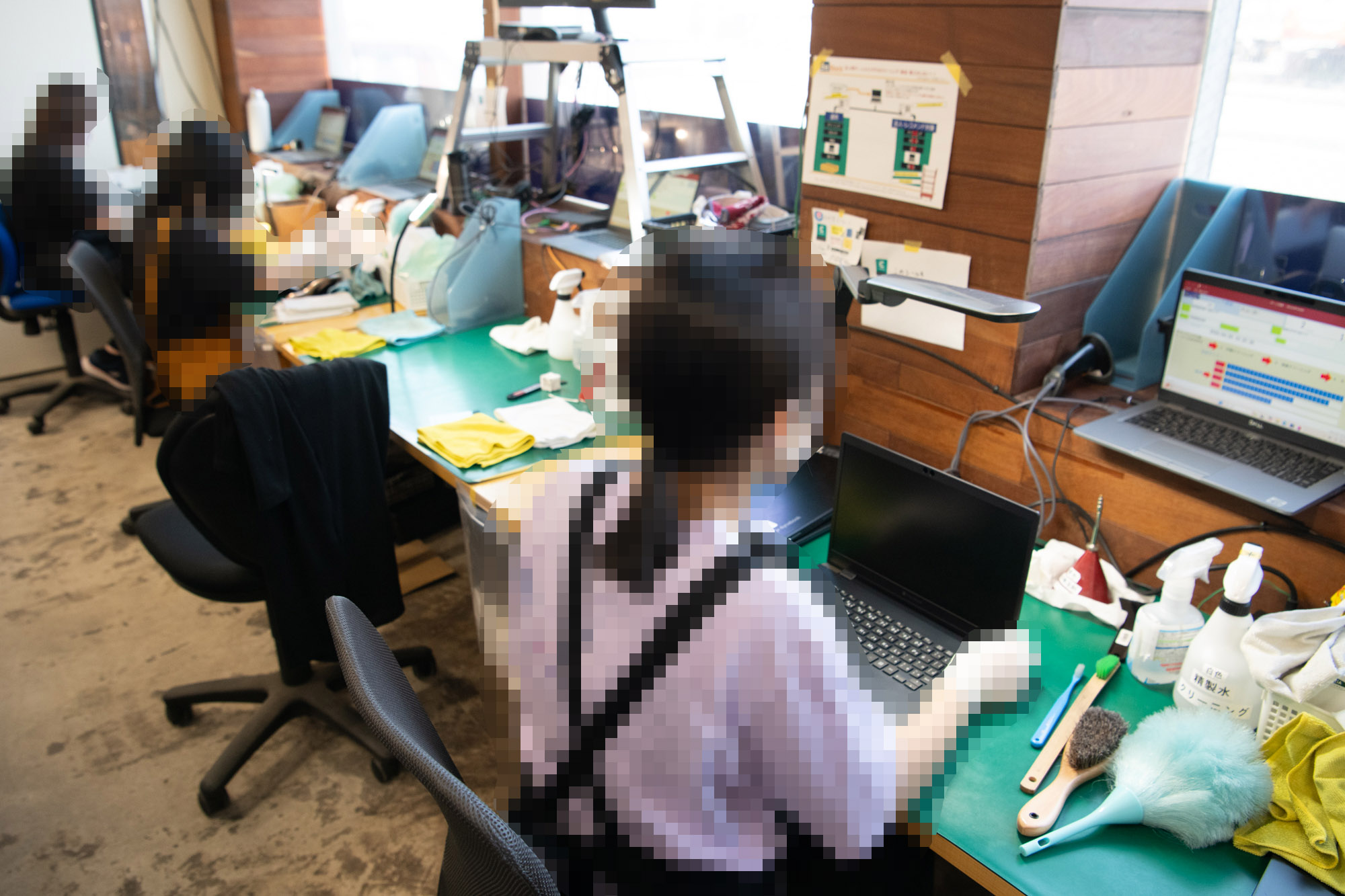 清掃作業のエリア