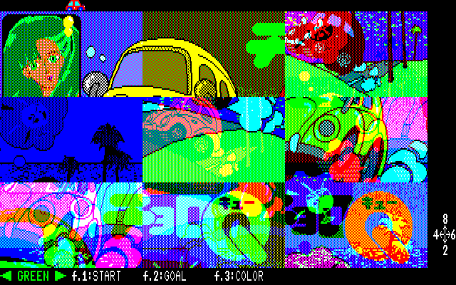 左上の吹き出し内部に見える絵は、タイムオーバーになる前に絵を完成させることで変化します。筆者は制限時間内にクリアできたことがないので、何に変わるのかは分かりません(笑)。