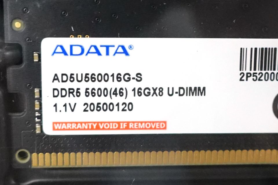ADATAのDDR5-5600 16GBメモリ「AD5U560016G-S-I」が入荷、実売37,800円