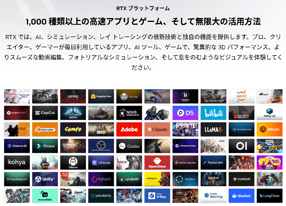 多数のAIツールに混じって、ゲームタイトルもピックアップされている。ゲームへの取り組みも本気だ