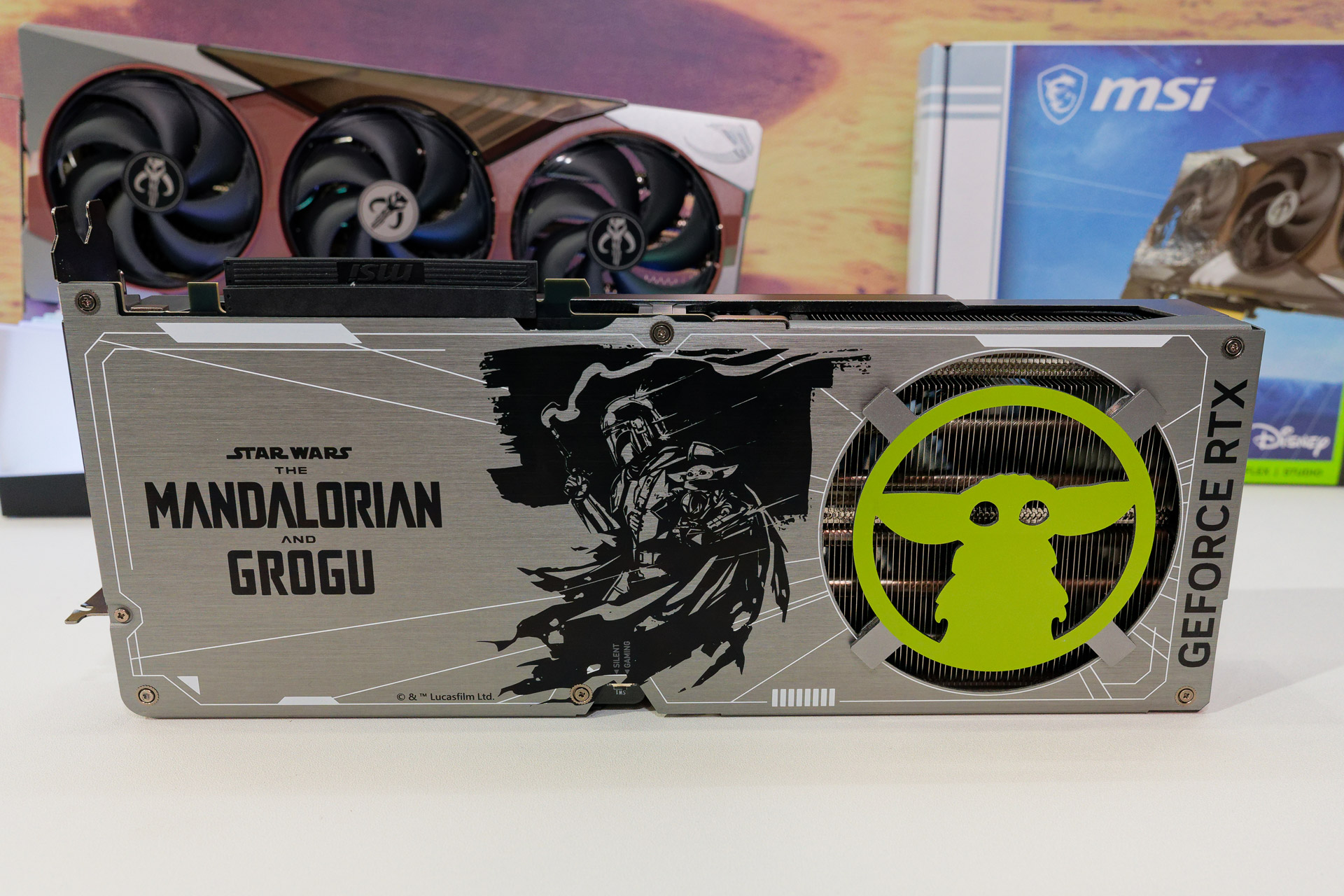 「マンダロリアン・アンド・グローグー」コラボGPU「GeForce RTX 5080 16G THE MANDALORIAN AND GROGU EDITION OC」、日本での販売は今のところ予定されていない