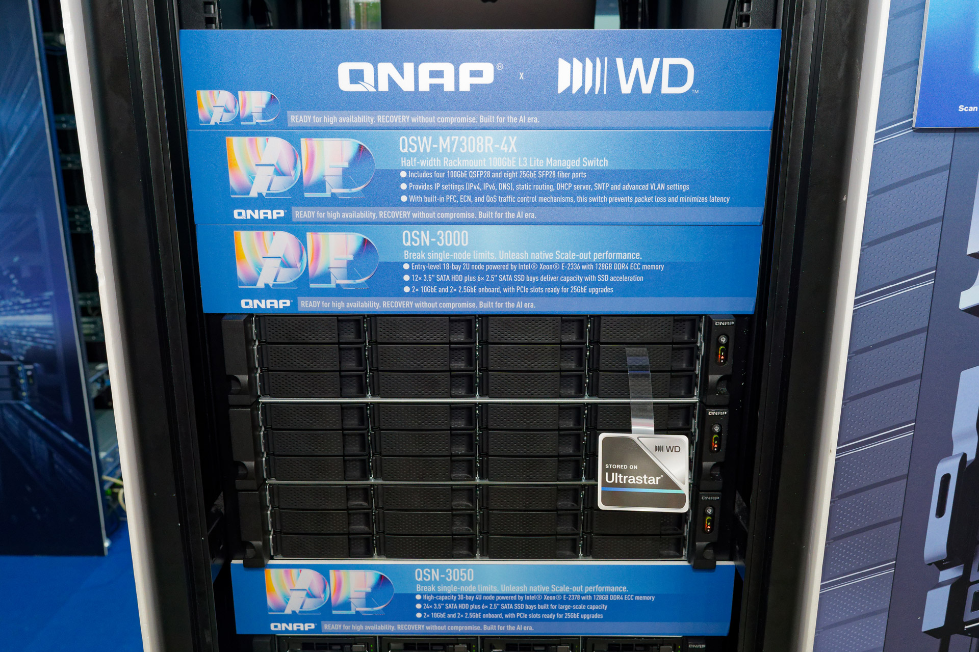 スケールアウト型ストレージの「QSN-3000」