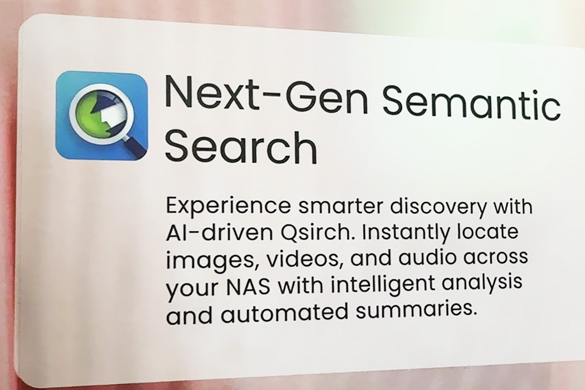 メーカーが"次世代"とうたうほどこれまでの検索とは概念が変わるレベルの検索機能だ