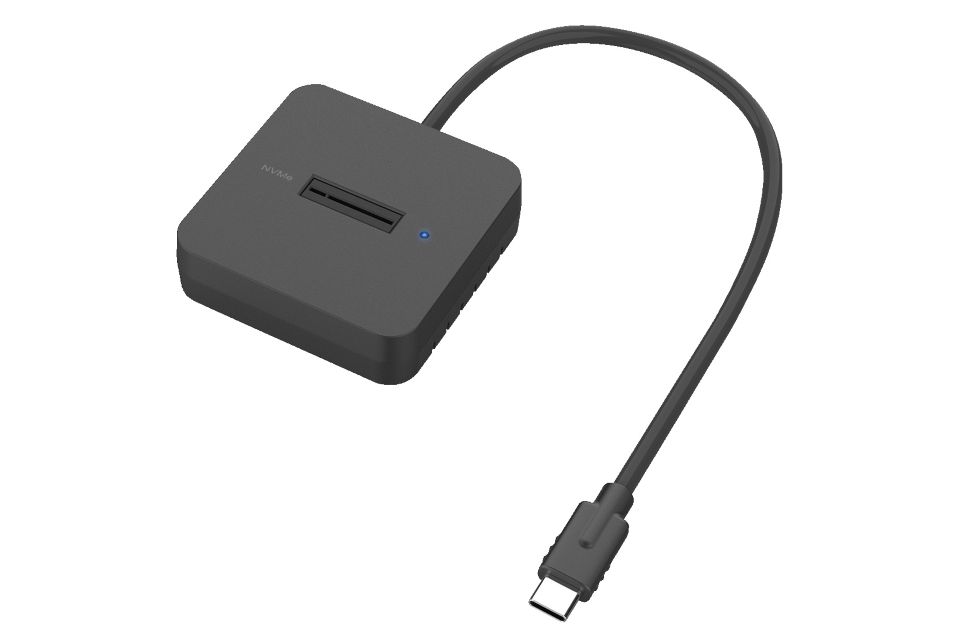 M.2 SSDを挿すだけで使える外付けスタンド「KURO-DACHI/ONE/NVMe」が