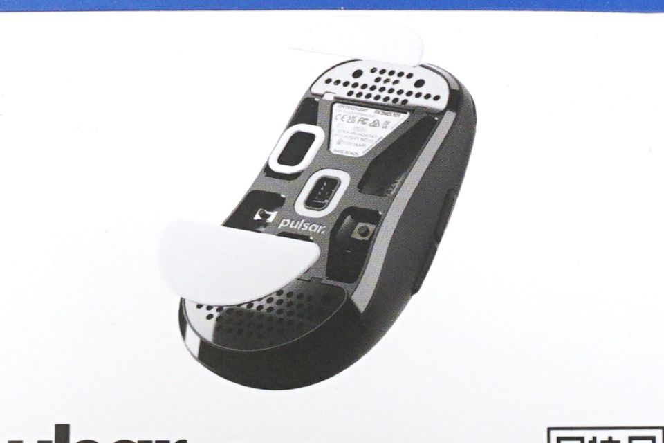 Pulsar製マウス「X2N CrazyLight」用の純正交換ソールが店頭入荷