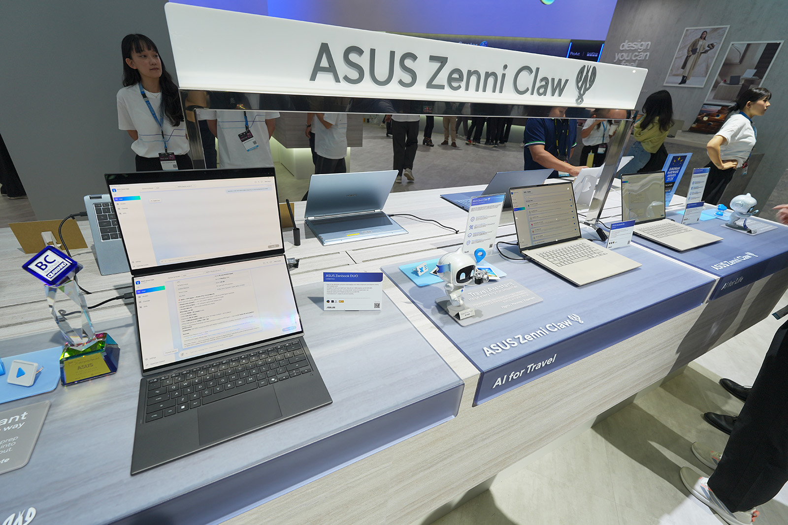 AI対応PCやサーバーなどの展示も行われていた