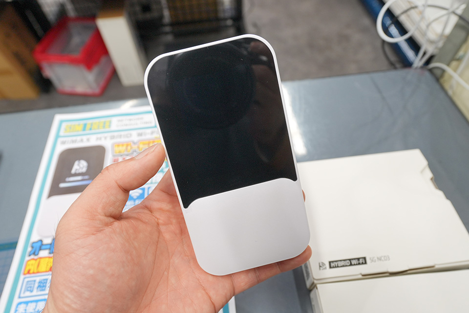 新品未使用HYBRID Wi-Fi 5G NC03 モバイルルータークレードル付 WiMAXの5G対応モバイルルーターが14,800円！未使用品の期間限定セール