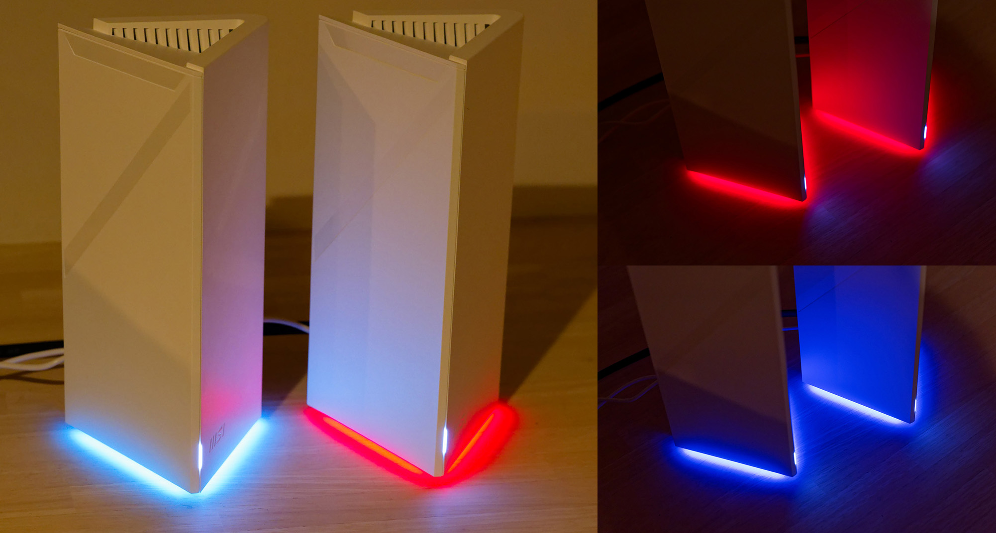 LEDはゲーミング感のある鮮やかな色調にして使用することもできる