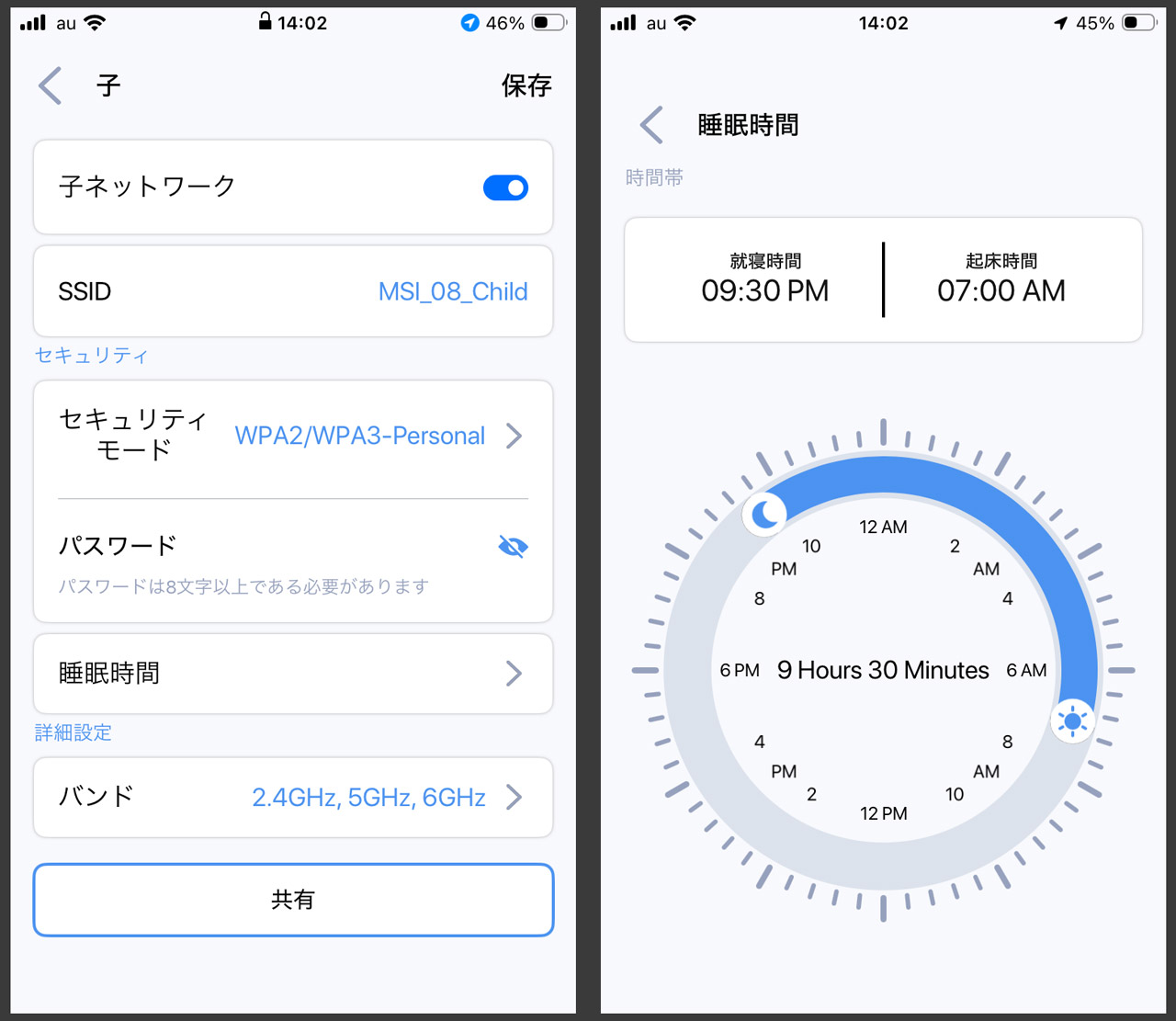 子供用のWi-Fiアクセスポイントを1つ用意できる。使える時間帯を制限可能