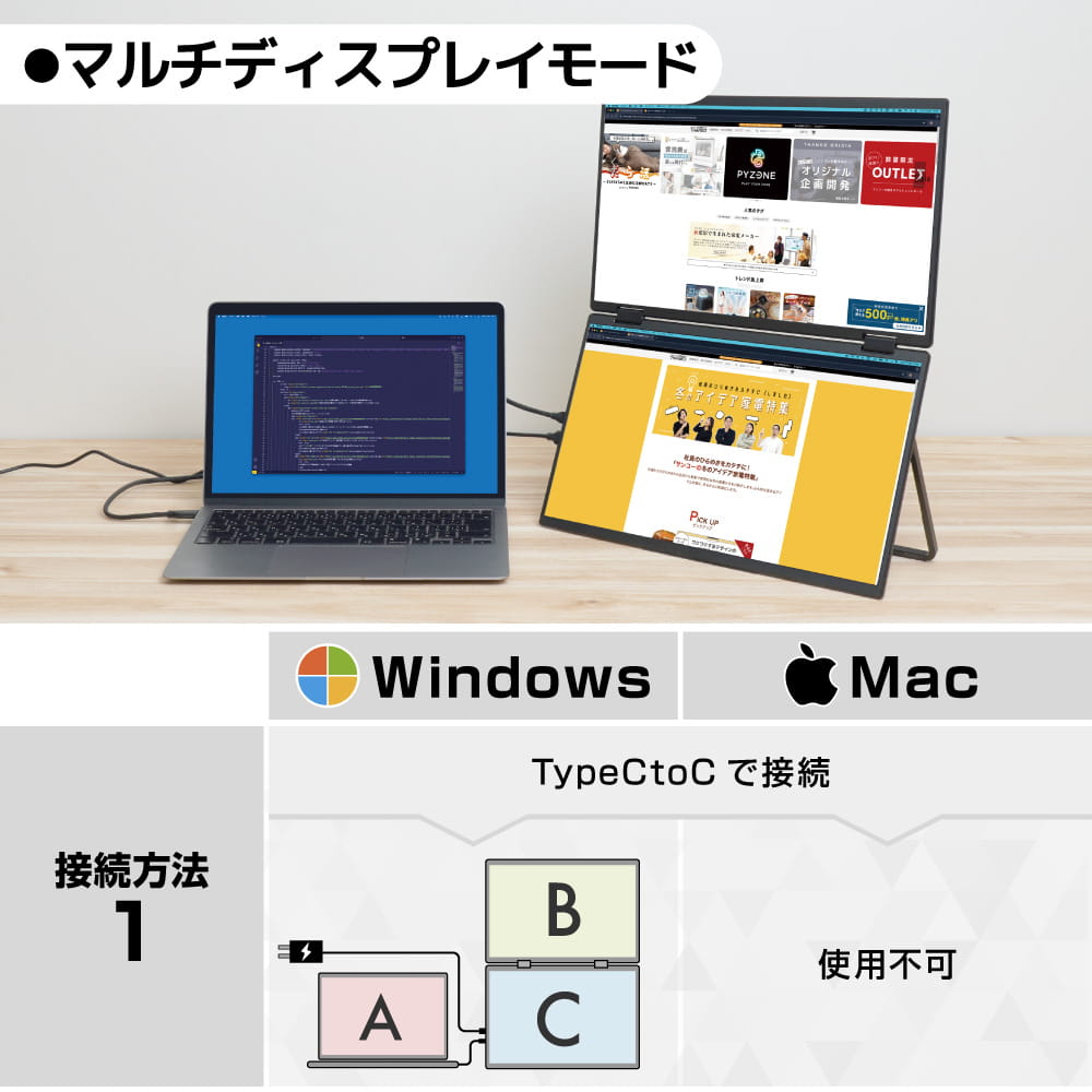 縦に並んだ4K液晶！サンコーから15.6インチ上下2画面拡張デュアル