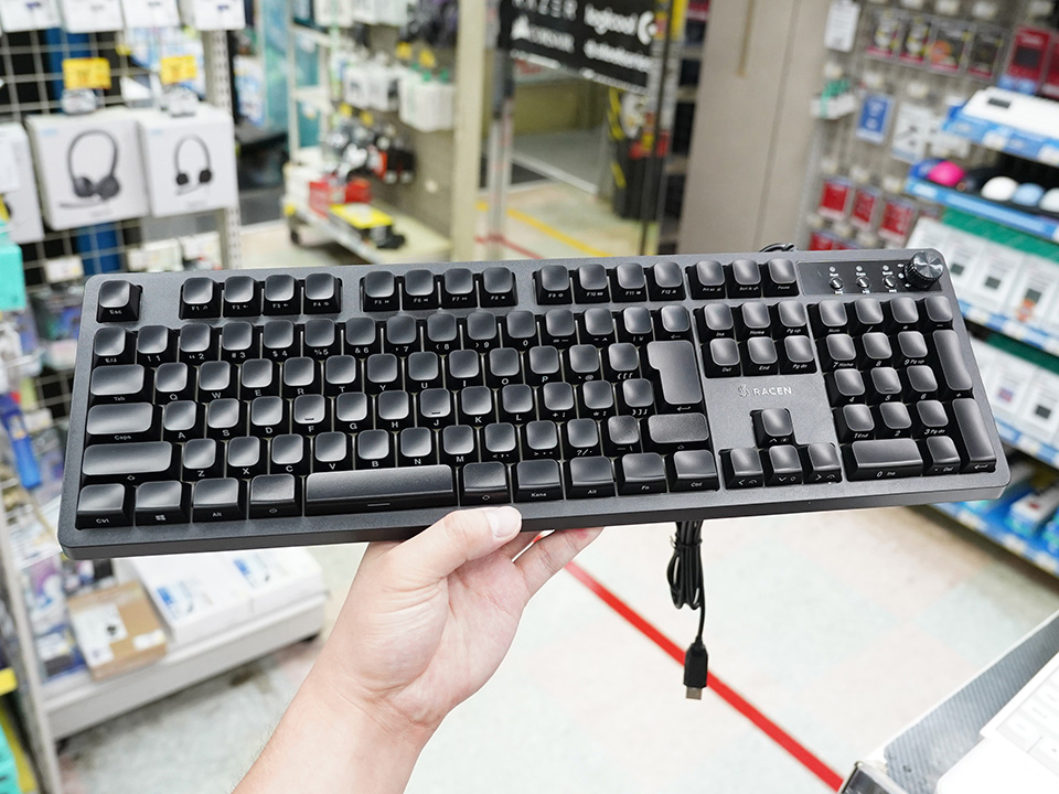 RACENブランドのメンブレン日本語キーボードが登場、価格は4,400円