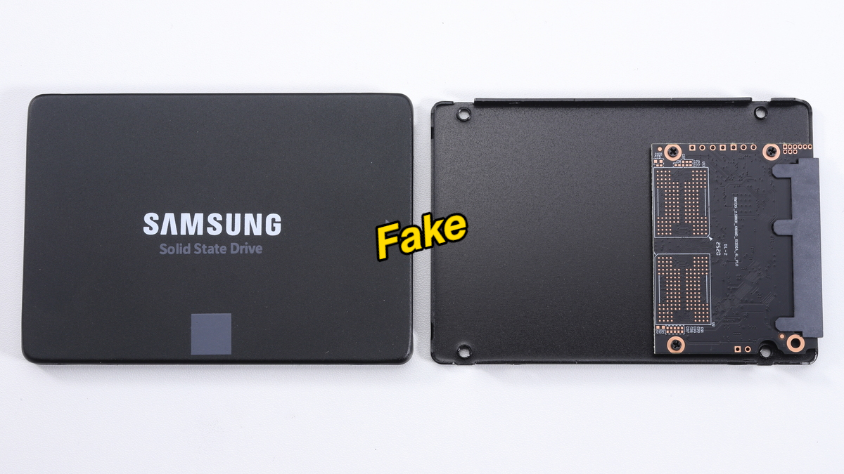 模造品SSDの筐体を分解して内部を確認してみた