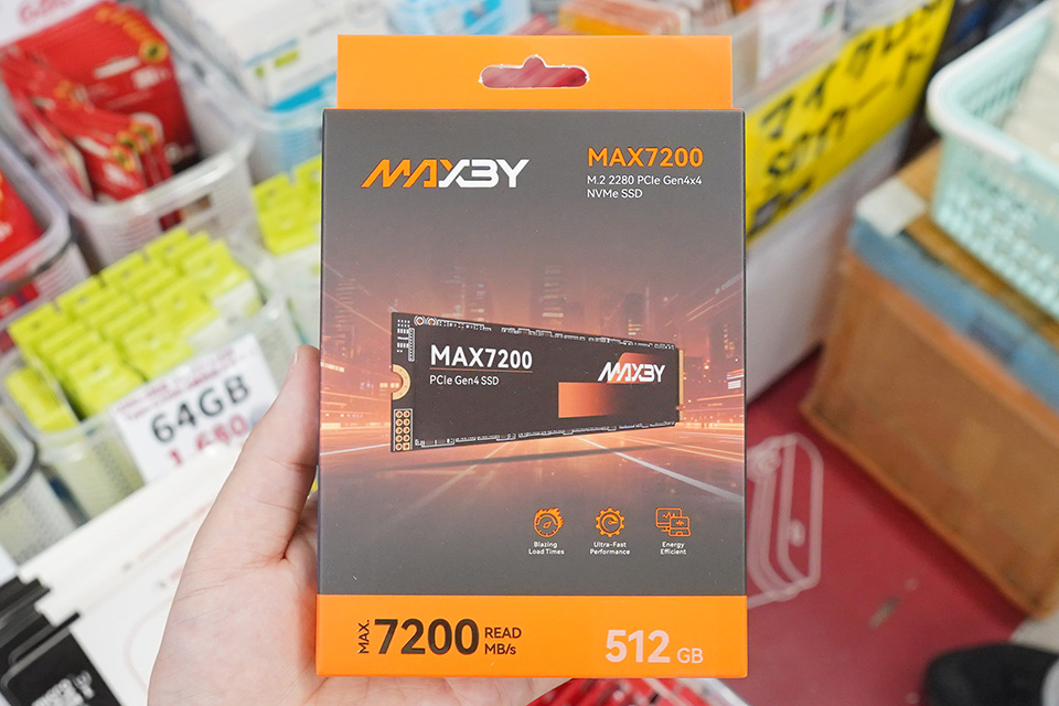 MAXBYのPCIe 4.0 SSD「MAX7200」512GBが店頭入荷、価格は14,800円