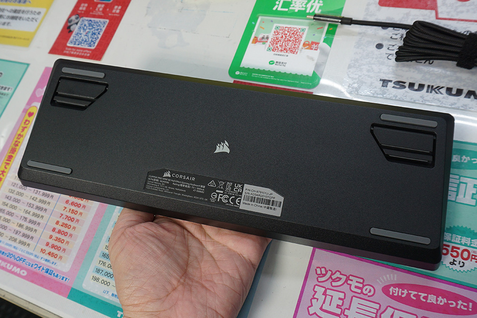 CORSAIRの60%日本語ゲーミングキーボード「CLIPPER PRO MINI 60」が
