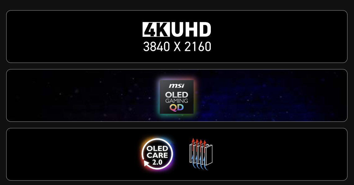 31.5型/4KのQD-OLEDパネルを採用