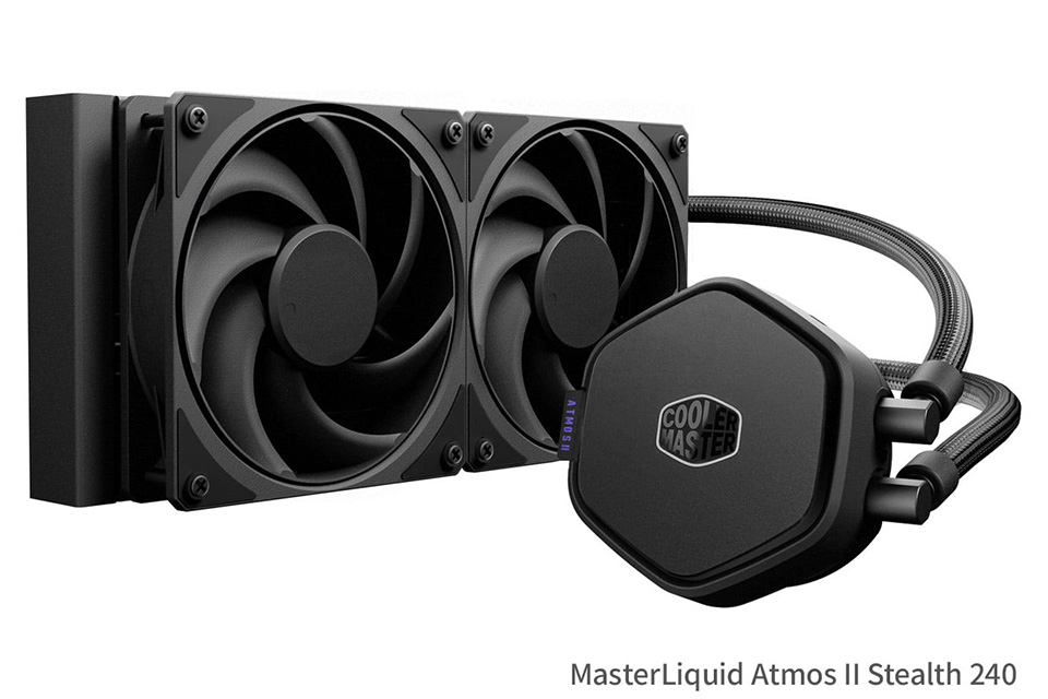 Cooler Masterの水冷クーラー「MasterLiquid Atmos II Stealth」が発売