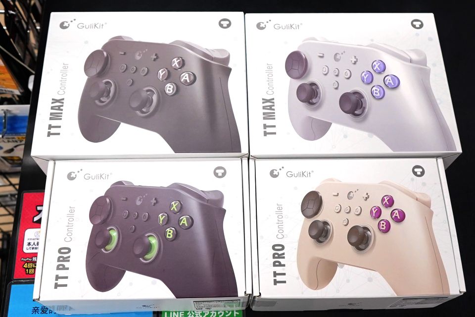 GuliKitのゲームパッド「TT」シリーズが店頭入荷、テンション調整可能