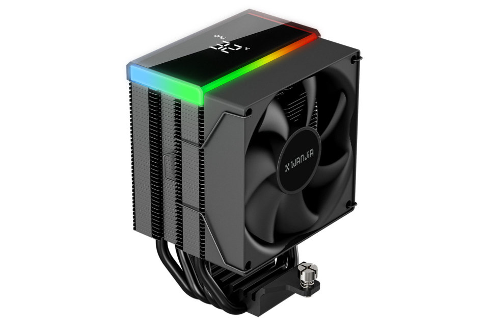 CPU/GPU温度を表示できる安価なCPUクーラー「AEOLUS MK1 BLACK」が発売
