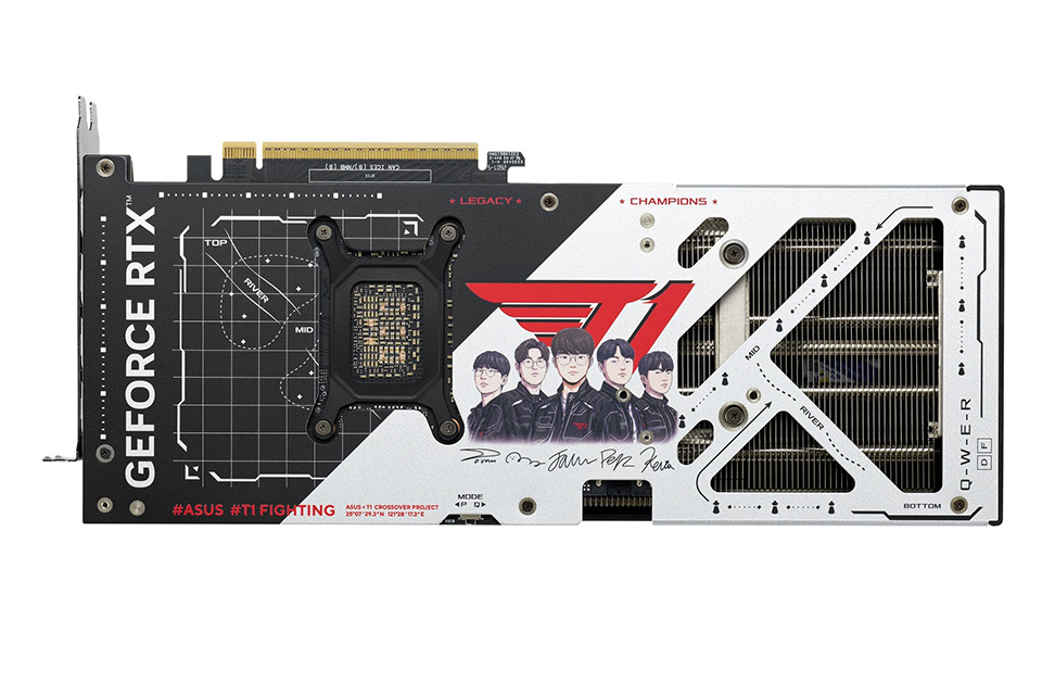 ASUSのGeForce RTX 5070/5060 TiにLeague of Legends世界王者「T1」と