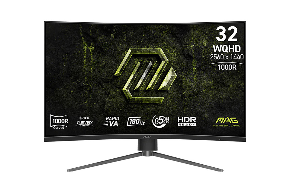 180Hz/RAPID VAパネル採用の31.5型湾曲WQHDゲーミングモニター「MAG